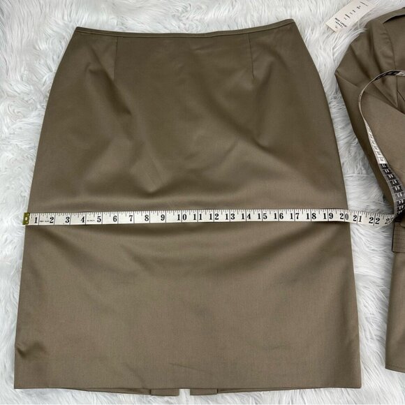 Tahari ASL Women’s NWT Teak Tan Spencerville Career Blazer Skirt Suit 10/C39/W31 - Picture 14 of 15